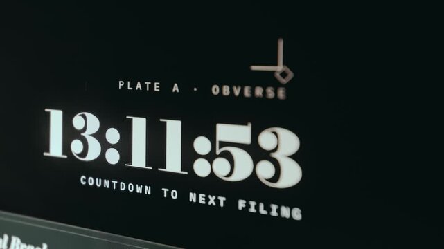 Countdown timer to the next filing deadline