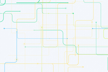 Obraz premium Abstract Circuit Lines and Dots Background