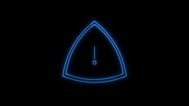 Futuristic HUD Circle Interface with Dotted Ring Centeron transparent background 4K alpha channel