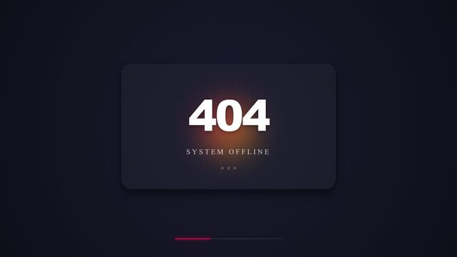 404 System Offline Error Page