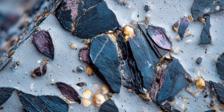 dark organic kerogen matter in shale rock for geochemistry research