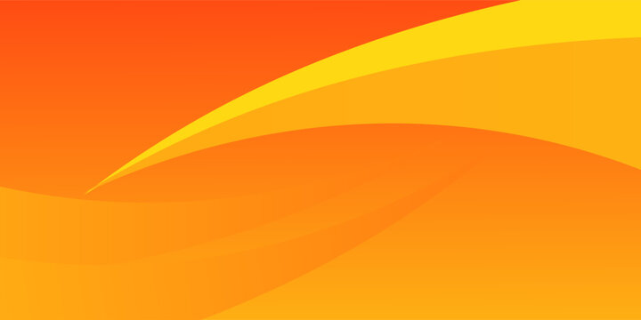 Warm Orange Yellow Gradient Waves. vector Eps 10. Modern