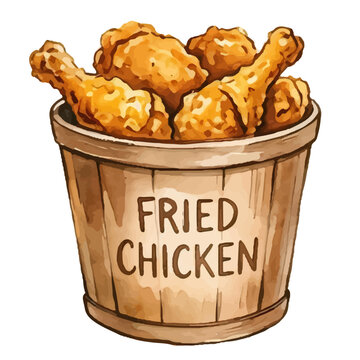 Food assortment featuring a bucket of chips, a basket of baked potatoes, and a basket of baked beans