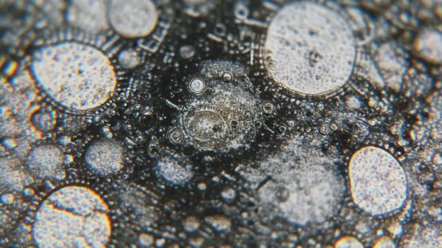 Microscopic Bubbles Macro Abstract Background