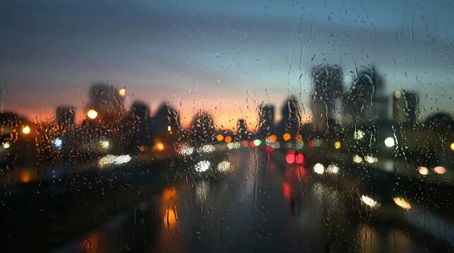 Window reflections changing over time, creating subtle shifts of light and environment on a glass surface, created with Generative AI.