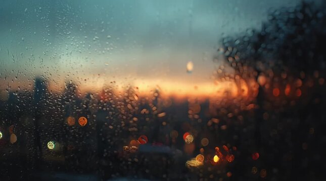 Window reflections changing over time, creating subtle shifts of light and environment on a glass surface, created with Generative AI.