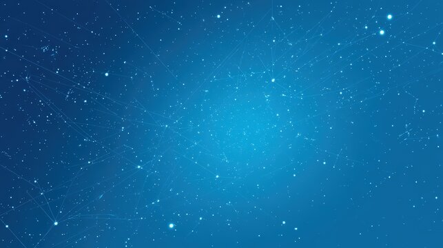 A digital network visualization featuring interconnected nodes and lines on a blue gradient background, data flow and connectivity, kid friendly colorful planet background