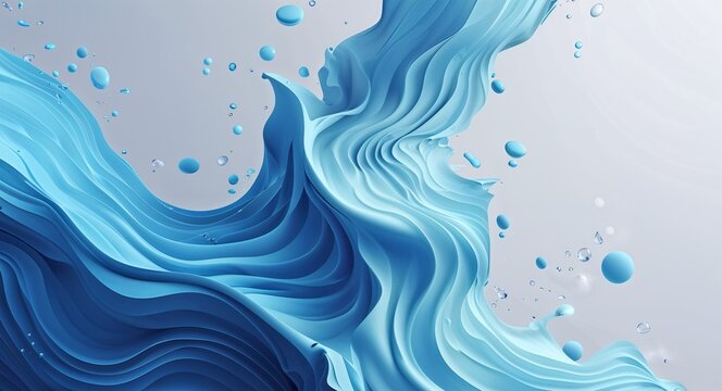 Aqua blue soft ripple vector design elements poster templates for creative graphic design