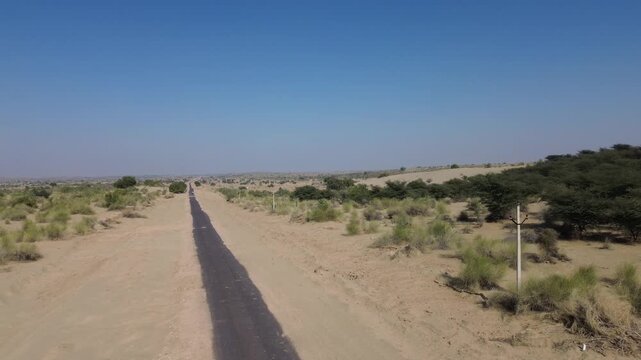Thar desert drone shot Rajasthan
