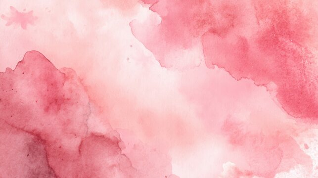Soft pink and red watercolor texture with abstract, flowing patterns and subtle star shapes, sweet rainbow pink background