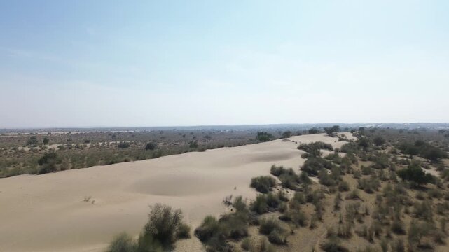 Thar desert drone shot Rajasthan