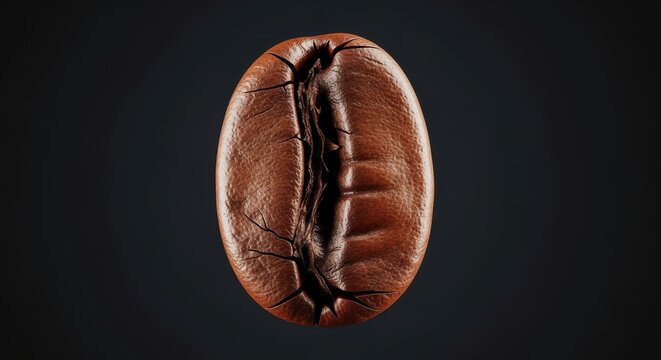 Richly Textured Coffee Bean Close-Up