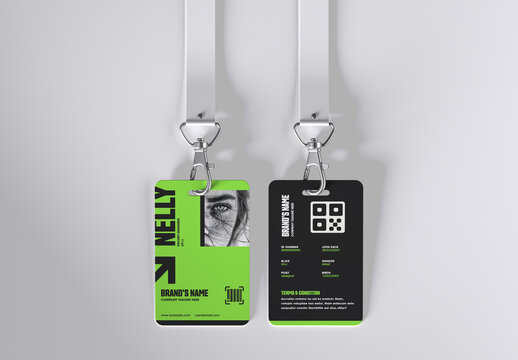 Modern Corporate Employee ID Card Design