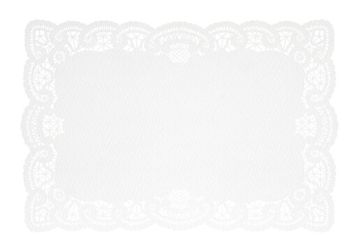 White Paper Lace Doily for Retro Cafe and Restaurant Table Setting 
rectangle-300dpi-