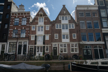 Obraz premium canal view in amsterdam, neatherlands