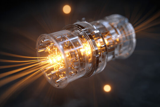 X-rays from a smr or a small modular nuclear fusion reactor chamber inside