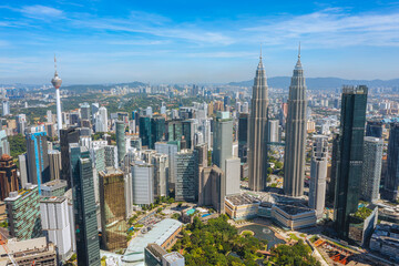 Obraz premium Landscape of Kuala Lumpur city skyline