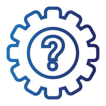 Symbol for system settings and troubleshooting queries
