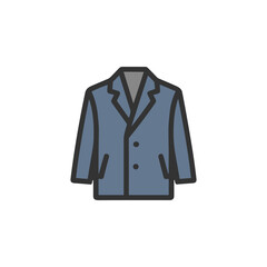 Naklejka premium Blue Blazer Icon