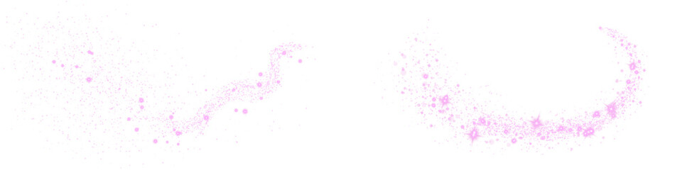 Naklejka premium Set of glitter particles festive fancy, for winter mood.