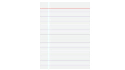 Plain white lined paper with horizontal ruled lines for writing graphic resource flat lay notebook paper texture writing surface page background isolated background writing pad © IsratJahan