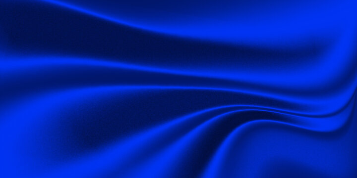 blue design with a wave-like effect, reminiscent of the folds of a luxurious fabric like silk or velvet illuminated by light and a grainy texture.
