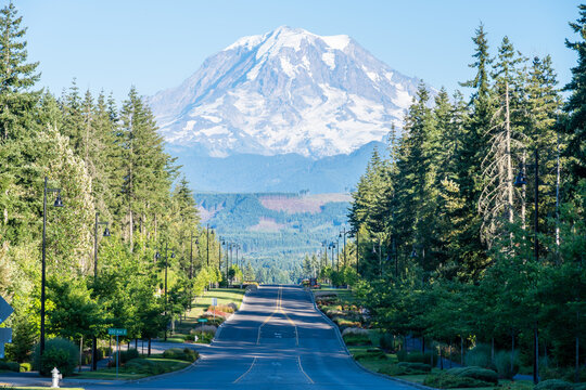 Mt Rainier Bonney Lake view 