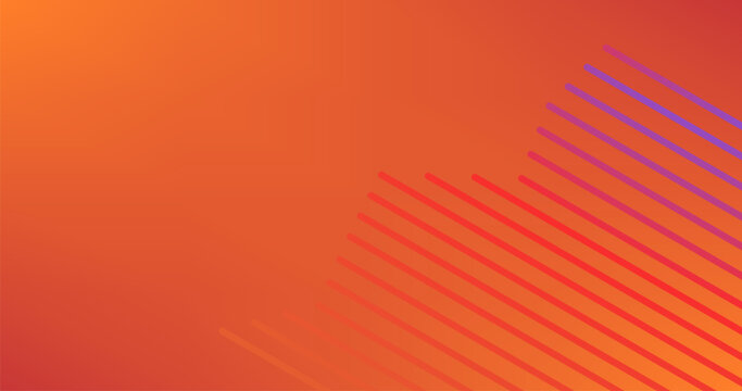 Straight Lines on Abstract background for web design Orange gradient
