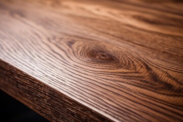 Fototapeta premium Polished wooden surface showing natural oak texture and grain
