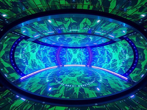 Emerald expanse, bursting with amplified saturation, a joyous, symmetrical spectacle, seen from a commanding, unblinking vantage,  saturated,  festive
