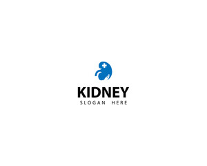 Fototapeta premium Kidney Care Logo Design Inspiration Template vector