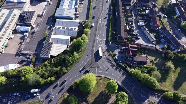 Aerial View of Basingstoke Streets