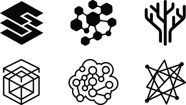 Abstract ai network designs exploring futuristic concepts of artificial intelligence and complex systems visualization