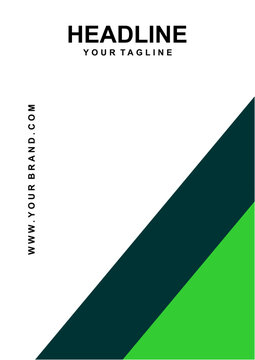 Geometric shapes create a modern infographic template for data visualization