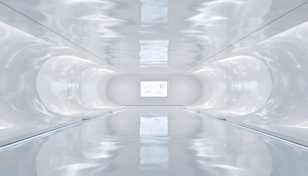 3d render of a modern interior of modern building
