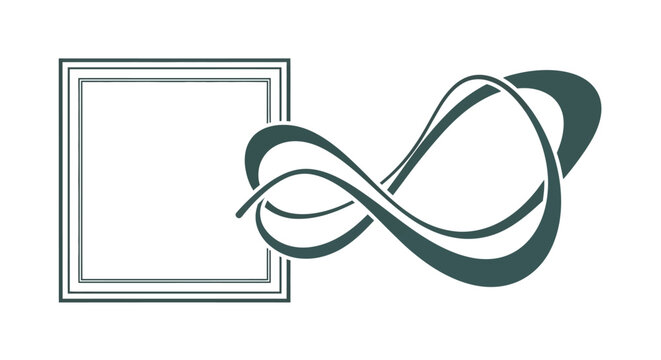 Infinity Loop Design Element Symbol.