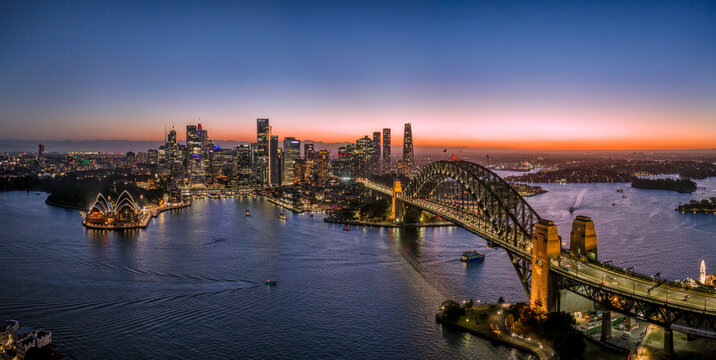 Sydney Kirribilli Sunset pan dark