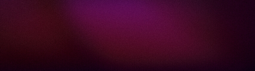 Fototapeta premium Wide abstract grainy gradient in purple burgundy dark purple tones with deep modern luxury feel