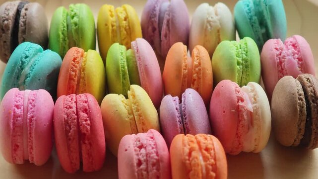  A macarons in a plate
