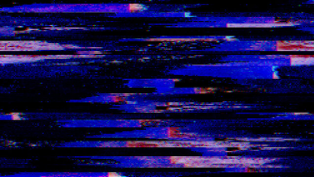 Cyberpunk VHS Glitch Texture - Signal Interference and Data Corruption Effect. perfect for cyberpunk aesthetics, retro-future designs, gaming wallpapers, and modern tech-themed overlays.