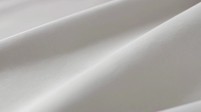 Soft white fabric waves: textile background, with gentle motion, cloth silk satin