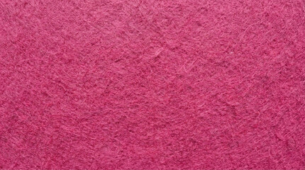 Fototapeta premium Vibrant hot pink felt fabric texture close-up, showing soft fibrous surface with fuzzy fibers, ideal for craft, fashion, and textile design backgrounds.