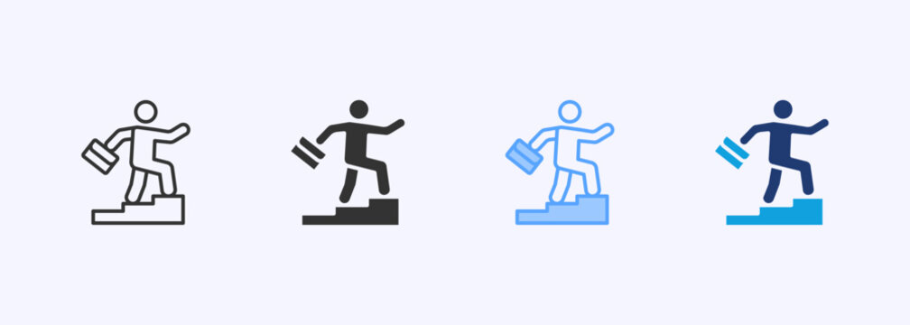 Career Planning Icon Set Multistyle Various Collection Element For Design