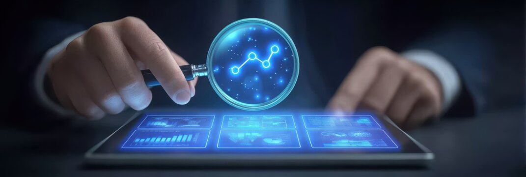 Deep research leads to a unique insight when the analysis of a complex graph and chart reveals a hidden statistic within the final report.