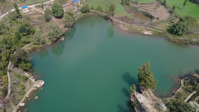 Beautiful Dah Tal Lake in Panchapuri Surkhet Nepal | Scenic Nature View