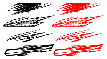“Abstract Brush Strokes – Ink Line Texture Vector Set © Suraiya