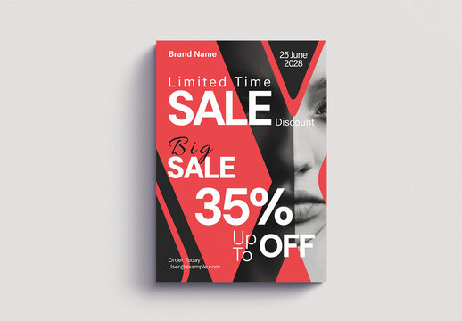 Limited Time Sale Promotional Flyer Design