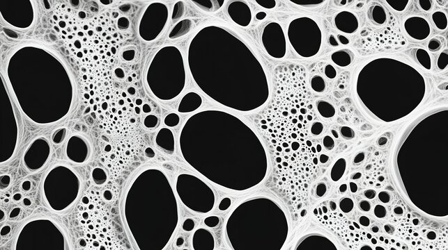malbec. Abstract fungal mycelium network pattern with white filaments and organic branching on dark background. gardening catalogs, home-decor guides, designed for gardening and botanical catalogs.