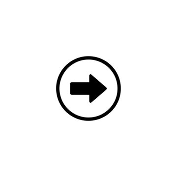 Next Button Arrow Icon Isolated on Transparent Background