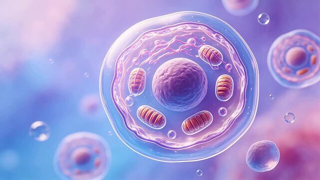Cellular structure with organelles